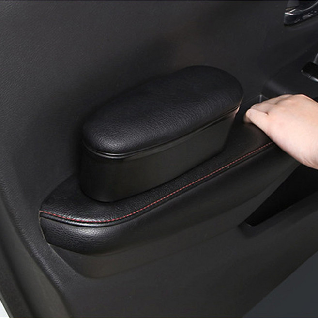 비브랜드(와이앤유)차량용 자동차 운전석 슬라이딩 팔걸이 팔꿈치 쿠션 거치대 받침대 실내용품, 아이보리