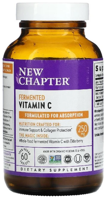 뉴쳅터 발효 비타민 C 60 비건타블렛, 60정, 1개 - 쿠팡