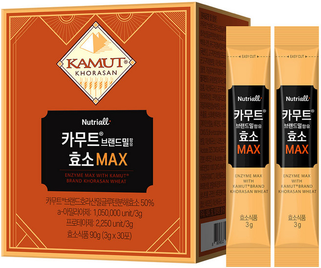 뉴트리올 카무트 효소 MAX 30포, 1개