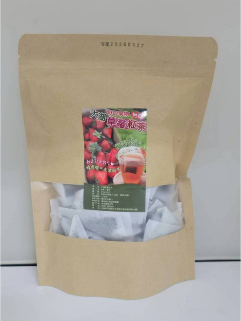 萬泰豐團購 全素 黃金比例 大湖草莓紅茶(50入/袋) 手搖飲 隔日配, 1個