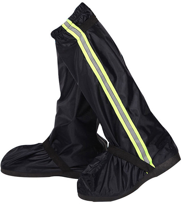 미끄럼방지 방수 신발 커버 오토바이 자전거 야외 레인부츠, M(225~230)
