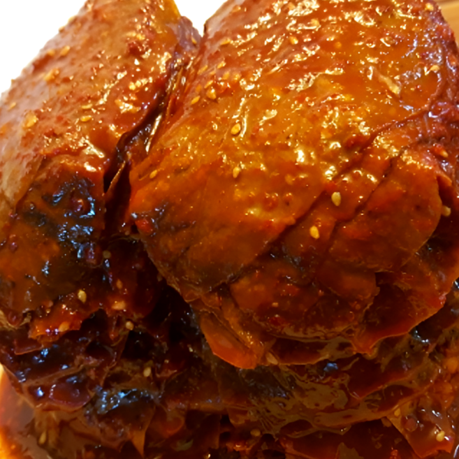 국산 수제 경상도 삭힌 양념 콩잎 장아찌, 1개, 400g