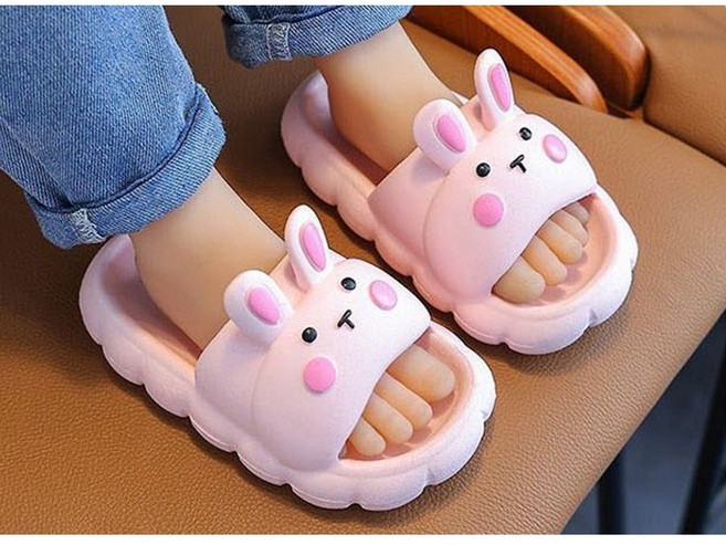 유아 아동 볼터치 토끼 캐릭터 층간소음 방지 미끄럼방지 슬리퍼