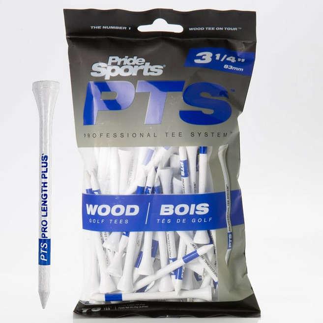 미국 프라이드 PTS 프로렝스 플러스 우드 골프티 롱티 75개입 83mm, 블루