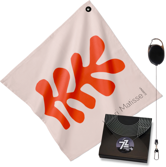 언더72 골프타올 릴와이어 클립형 세트 극세사 파크골프 겸용 선물용, 1세트, T06_마티스