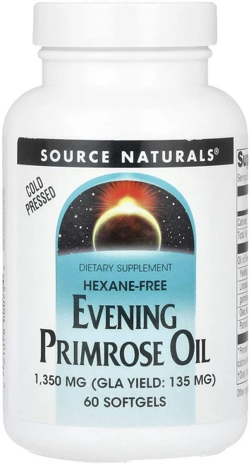 소스내추럴스 감마리놀렌산 달맞이꽃 오일 1350mg 소프트젤 60정, 소스내추럴스 감마리놀렌산 달맞이꽃 오일 1350mg 소, 1개 - 쿠팡