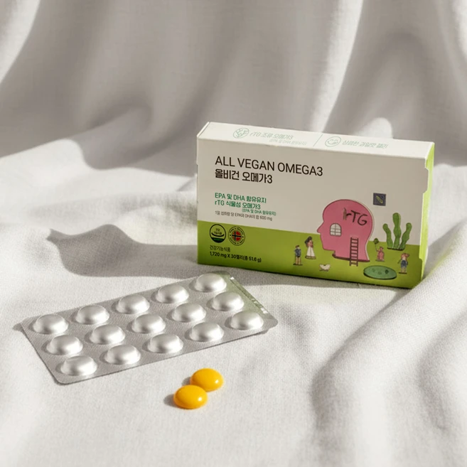 THEJOEUN 올비건 오메가3 51.6g, 30정, 1개 - 쿠팡