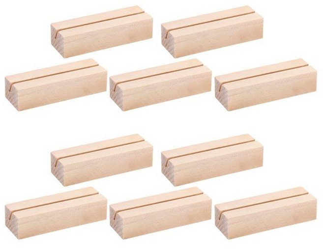 (10개 )우드 원목 사무실 전시회부스 행사 안내 명함꽂이 엽서 받침대 사진꽂이, 10개, 10개