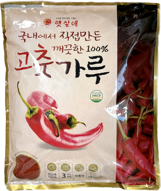 고춧가루 김치용 3kg 보통맛 굵은가루, 2개