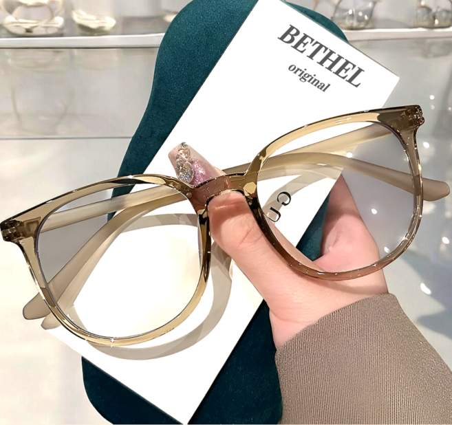 BETHEL 블루라이트 차단안경 뿔테 세미 오버사이즈 안경