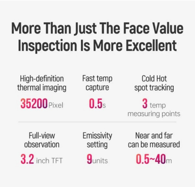차량진단기수도관 누수 및 전력용 열화상 카메라 휴대용 적외선 256*192, 01 GW256, 1