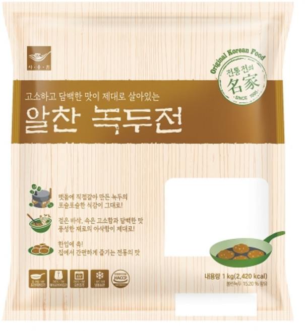사옹원 알찬 녹두전 1kg (30g x 34ea), 1개