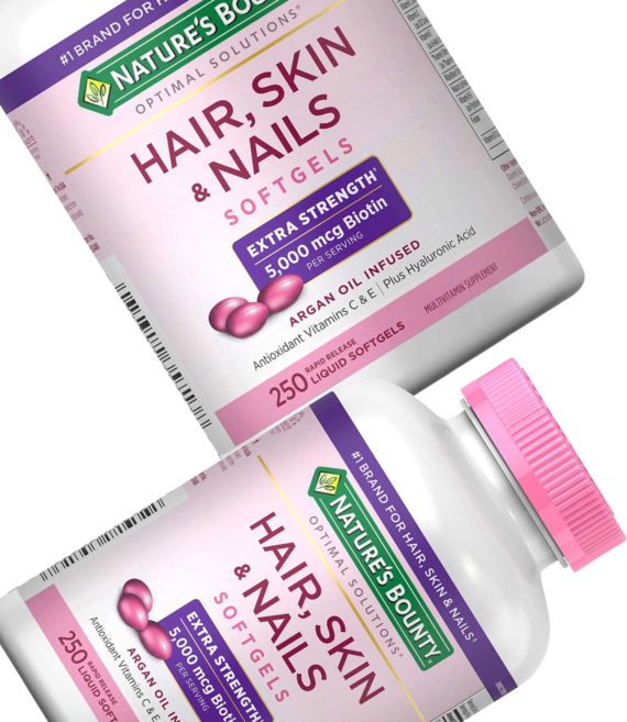 네이처스바운티 헤어 스킨&네일 250 소프트젤 NATURE'S BOUNTY HAIR SKIN AND NAILS, 2개, 250정