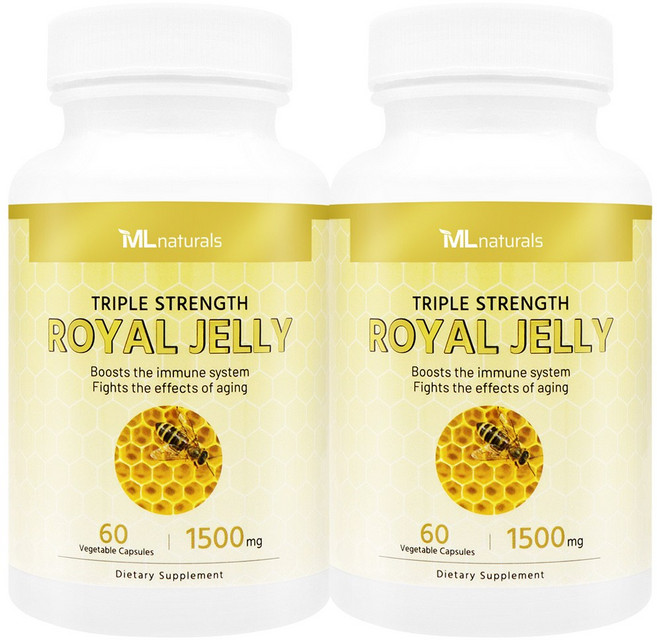 [미국빠른직구] 마이라이프 내추럴스 로열제리 1500mg 60정 2병, 2개