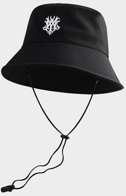 MQUM 페이드 코튼 골프 모자, 블랙