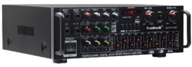 Sunbuck AV-MP326BT 專業數位混音擴大機, 110V12V雙輸入【帶遙控】, 110V12V雙輸入【帶遙控】
