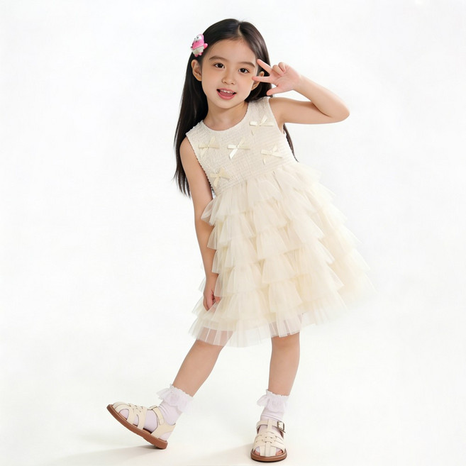 투에그 여아용 썸머 바캉스룩 원피스