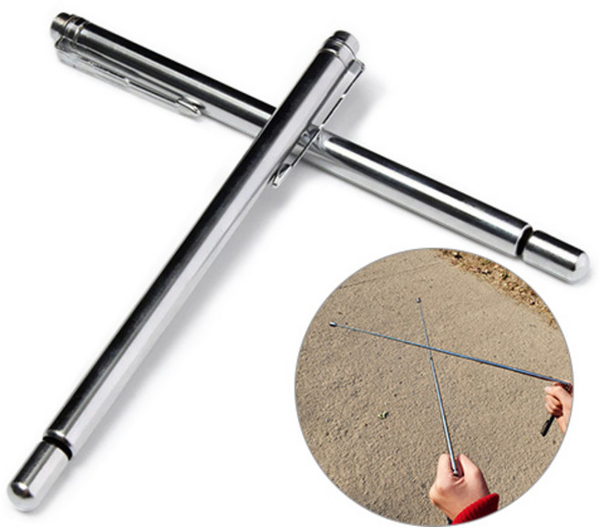 고급 휴대용 수맥 탐사봉 (수맥추 포함), 수맥 탐사봉 1개, 1개