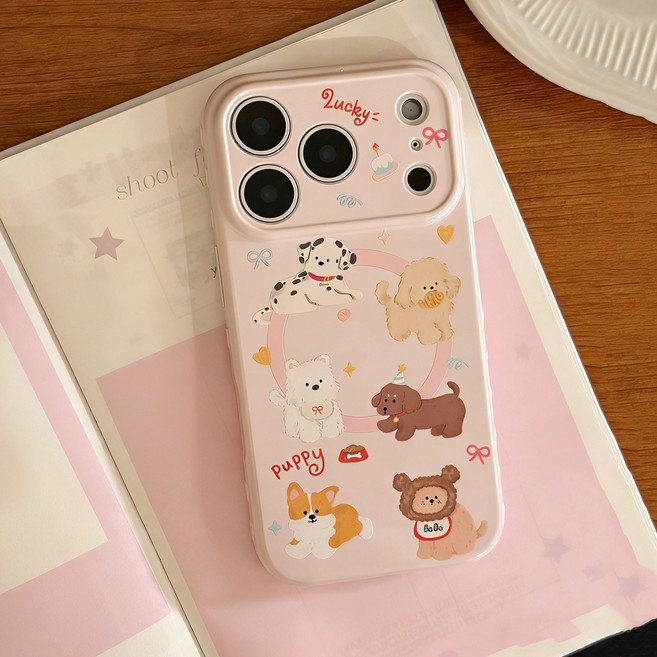 아이폰 17 16 15 프로 프로맥스 맥세이프 낙상 방지 핸드폰케이스 귀여운 강아지