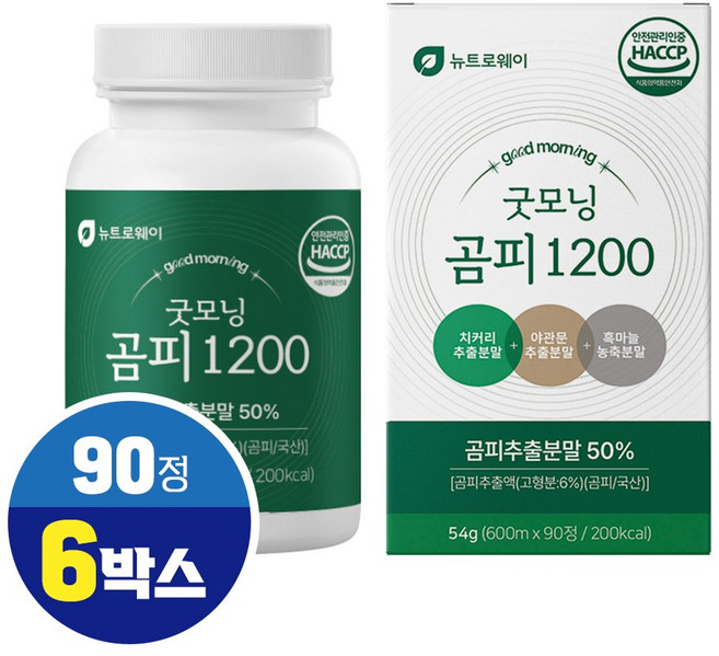 곰피미역 국산 곰피 쇠미역 추출물 분말 정, 6개, 90정