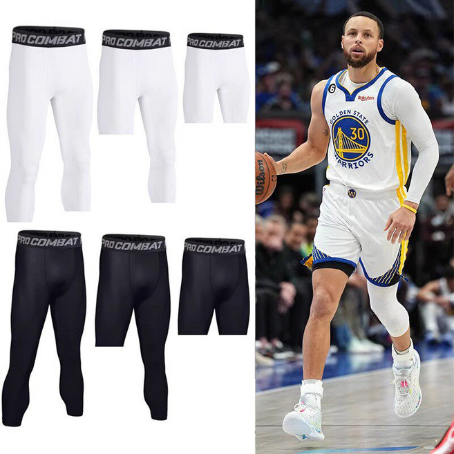 NBA 농구이너웨어 기모 남녀공용 컴프레션 쇼츠 스포츠 레깅스 7부