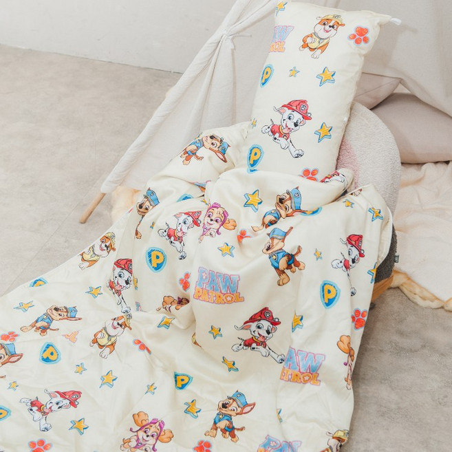 《伯尼寢具 汪汪隊》冰玉涼感紗 防螨兒童涼被/棉被 春夏空調被, 蠟筆汪汪
