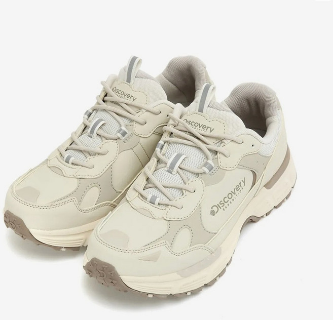 [백화점매장판] 디스커버리 남녀공용 운동화 트레킹화 등산화 버킷 마운틴 LT 워킹화 아이보리