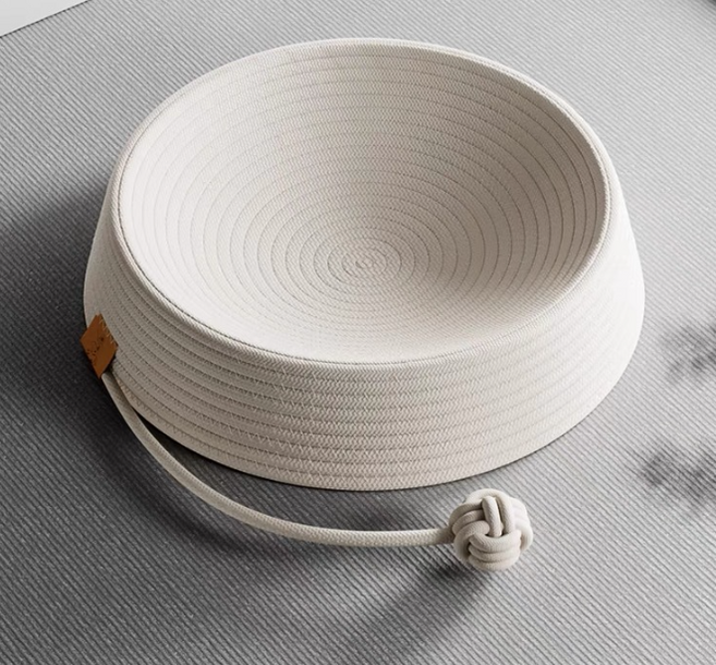 고양이 하우스 방석 고양이집 사계절용 숨숨집, 1개, 화이트