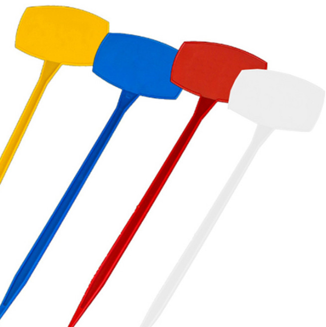 원예용 꺾어진 식물 이름표 50cm 화단 푯말 네임택 주말농장, 색상, 하양