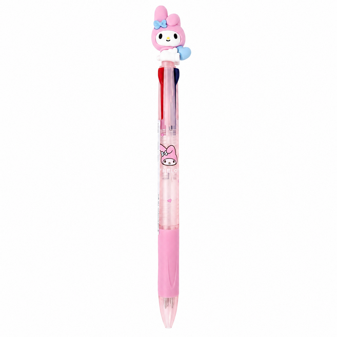 산리오 마스코트 삼색 볼펜 0.7mm 캐릭터 일본정품 볼펜, 1개, 마이멜로디