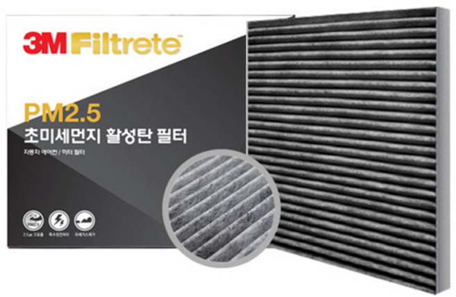 쓰리엠 PM2.5 초미세먼지 활성탄 필터, F6267, 1개