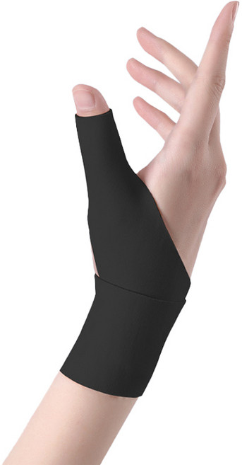 바로핏 초슬림 얇은 손목보호대 아대, 블랙, 2개