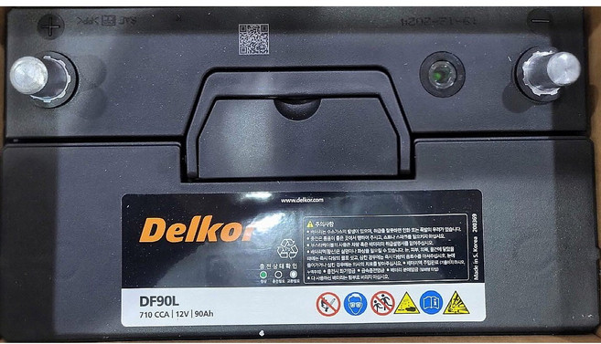 델코 밧데리 DF 90L 최신 정품 자동차 배터리 차량용 밧데리 테라칸 싼타페 트라제 투싼 NF쏘나타 베라크루즈 NEW스포티지 레토나 카렌스 쏘렌토R 무쏘 이스타나, 1개, 공구대여 X + 폐배터리반납 O