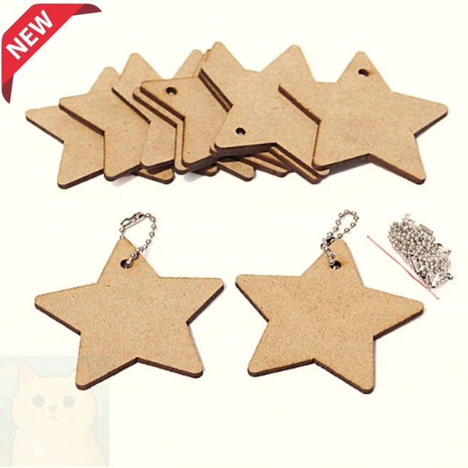 우드팬던트 1구별판 군번줄 대형 8.5cm 이름표 만들기 DIY 공예 100개 이벤트명찰, 열개입*1봉