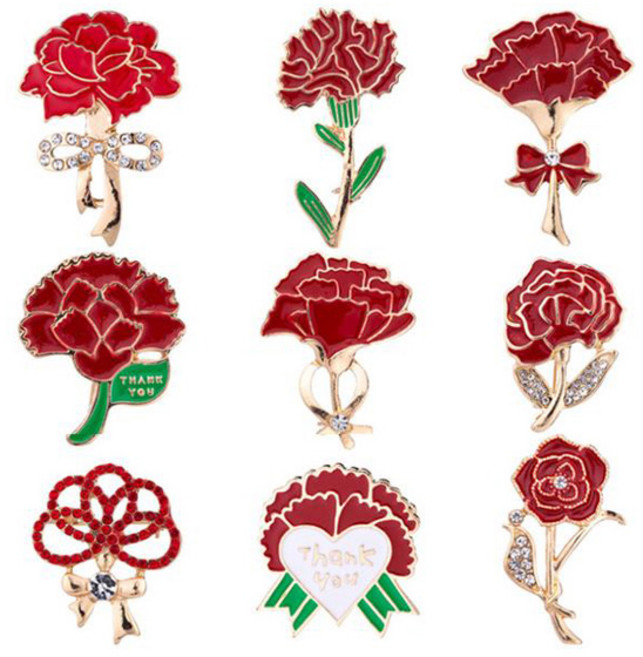 어버이날 스승의날 카네이션 브로치