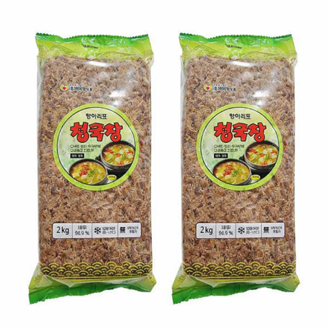아리랑 식품 항아리표 청국장 2kg 2개