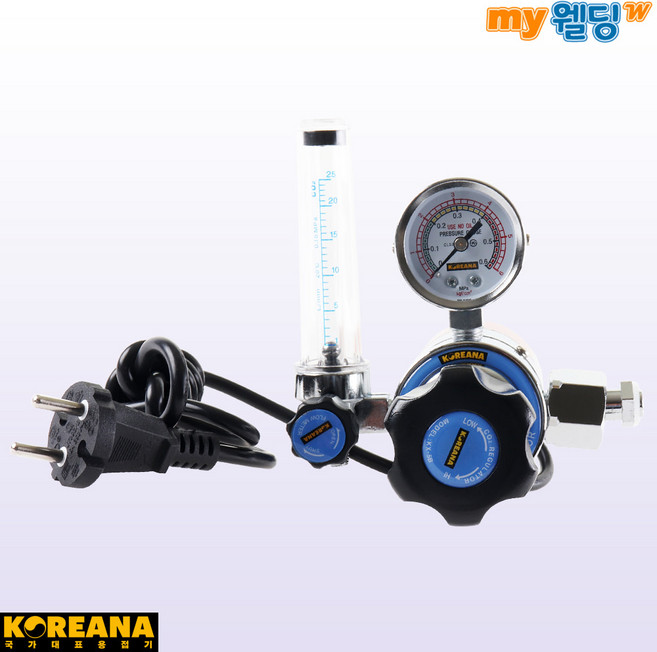 코리아나 이탄 CO2 조정기 게이지 레귤레이터 KX V-5 시리즈, KX V-5B (220V-22mm), 1개