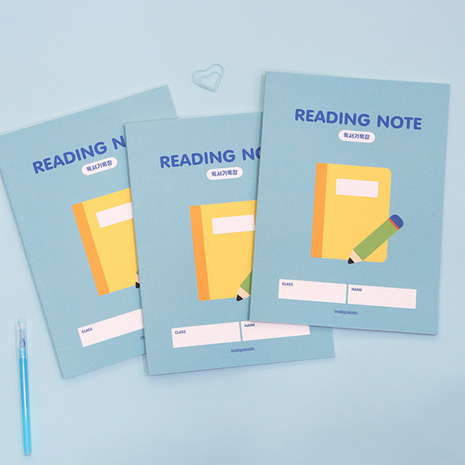 인디고 초등 우리학교 고학년 3-6 독서기록장 3권 세트, 1세트, 민트