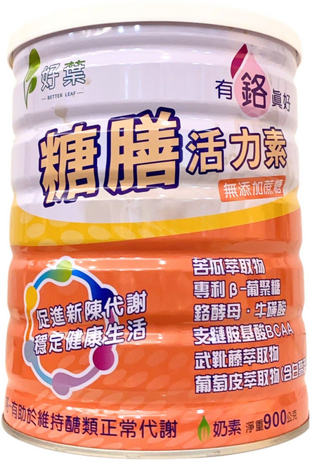 好葉 糖膳活力素 無添加蔗糖, 900g, 1個