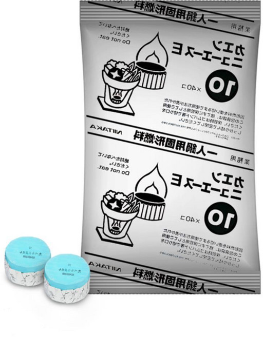 캠핑착화제 고체알콜 고형연료 미니화로 10g 40입 숯, 1개