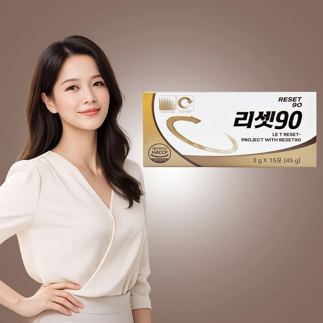 [종합코리아]리셋90 에이치케이엔 다이어트 효소 정품, 1개, 45g - 쿠팡