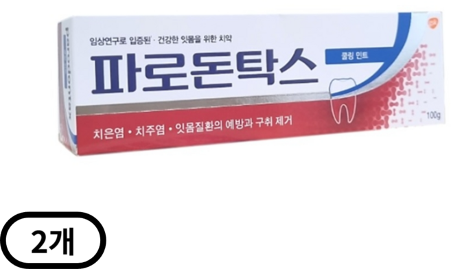 파라돈탁스 데일리 후로라이드 쿨링민트 치약, 200g, 1개