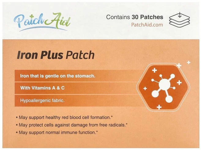 PatchAid 철분 플러스 패치 30매 PatchAid (패치에이드) - 쿠팡