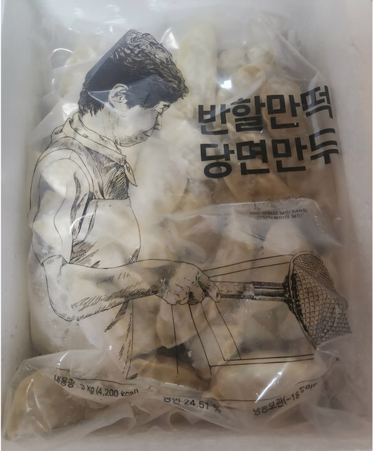 엄지식품 반야월 반할만떡 당면만두, 3kg, 1개