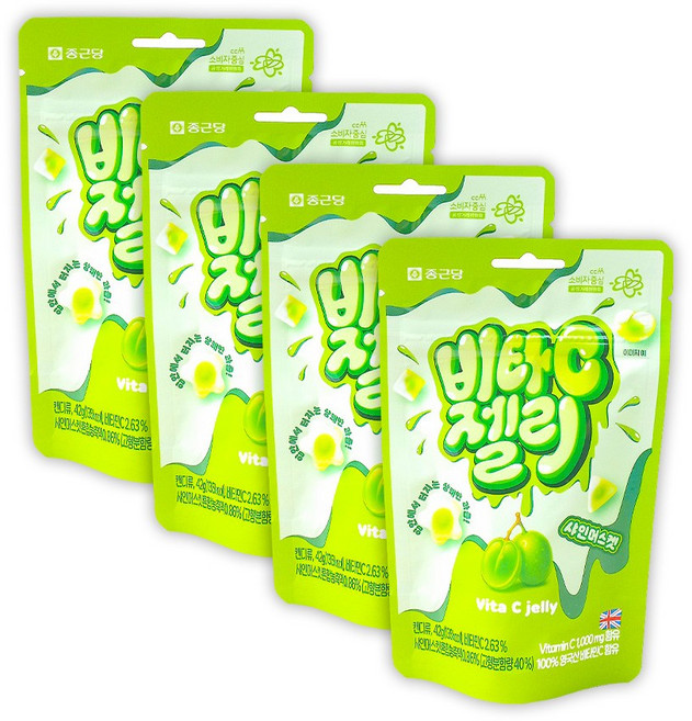 종근당 비타C젤리 샤인머스캣 42gX4봉, 42g, 4개