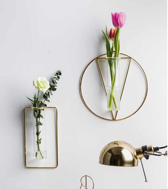 새벽세시 벽걸이 화병 12type 2color, 로즈골드