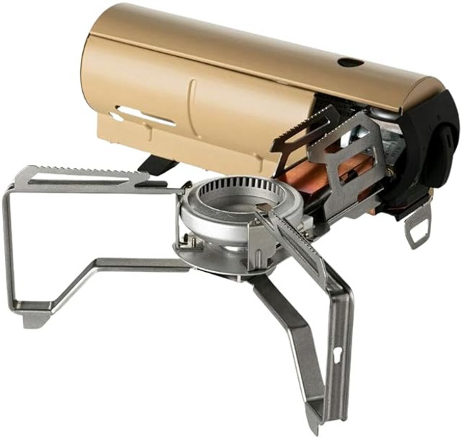 스노우피크(snow peak) 방재 HOME＆CAMP 버너 카키 GS-600KH 테이블 가스레인지 컴팩트 아웃도어 캠핑 바비큐 조리, 1개, khaki