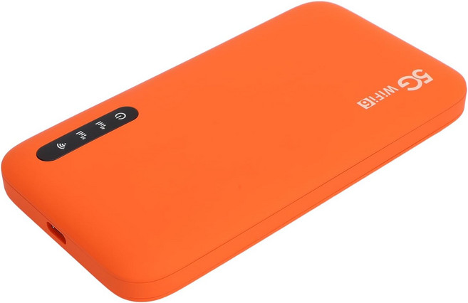 여행용 600mAh 배터리 오렌지 ABS 54 X 28 06인치 SIM 카드 슬롯이 있는 페조이 5G 휴대용 핫스팟 신뢰 성능 WiFi6 라우터