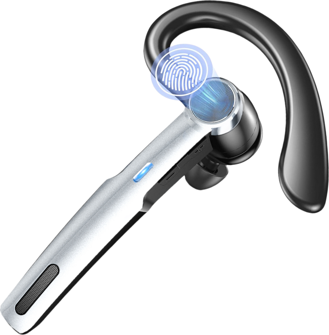 보보조조 무선 고음질 통화 노이즈캔슬링 AI ENC 귀걸이형 블루투스 이어폰, (은흑색)충전 케이스는 포함되지 않습니다, (단품-이어폰)BOBOJOJO-G11