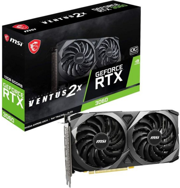 MSI GeForce RTX 3060 VENTUS 2X 12G OC 그래픽 보드 VD7553, MSI VENTUS RTX3060 12G